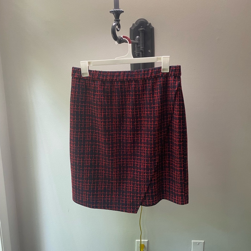 Skies are Blue, Red and Blue Pencil Skirt, 1x